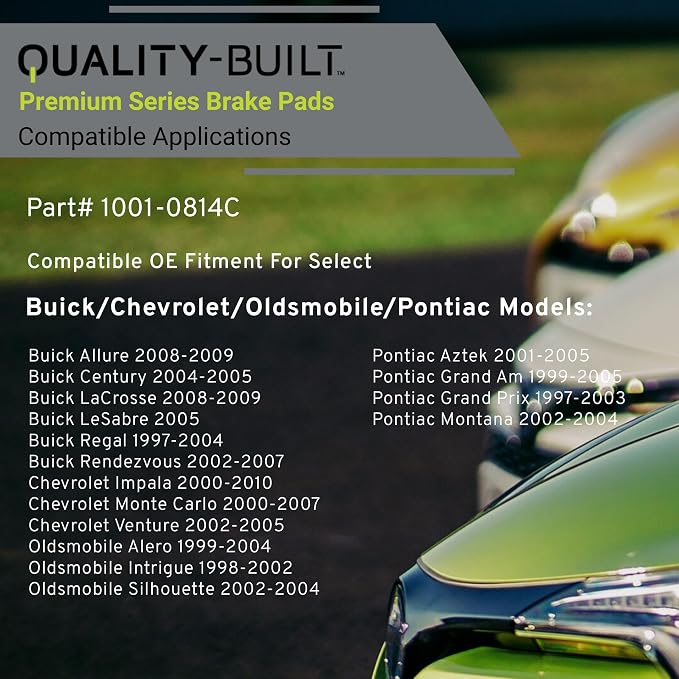 Premium Ceramic Rear Brake Pads Compatible - Image 3