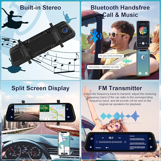 Car in-Mirror Mounted Dash Cam - Image 6