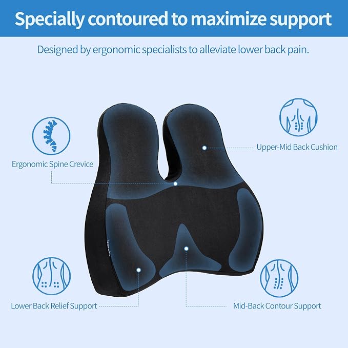Lumbar Support Pillow for Office Chair and Car Seat - Image 3