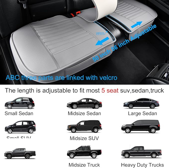 Back Seat Covers, Rear Seat Cushions, Auto Bench Protector - Image 6