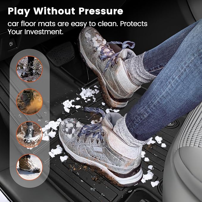 KMF Custom Fit Floor Mats for Toyota 4Runner 2025 Accessories, 5 Seats All - Image 6