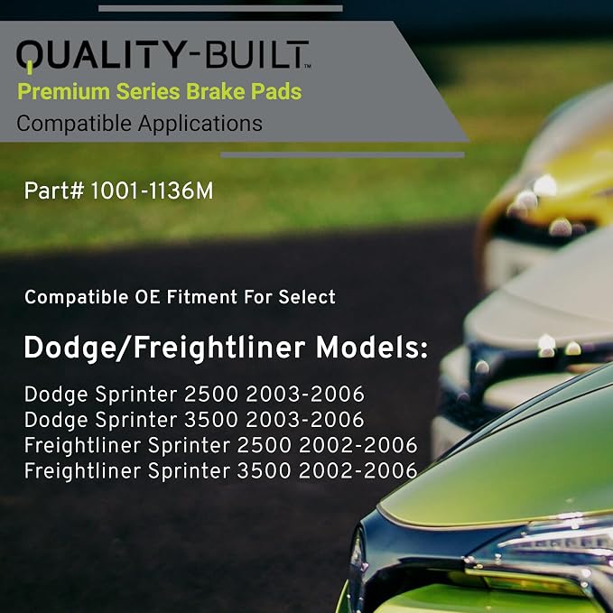 Premium Semi-Metallic Front Brake Pads Compatible - Image 3