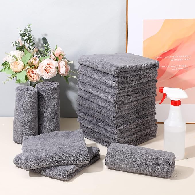 Shimeyao 30 Pcs Edgeless Microfiber Plush Towels - Image 5