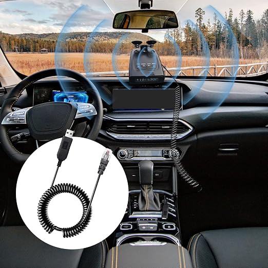 USB to RJ11 Plug Radar Detector Power Cable, USB 5V-12V Power Cable Compatible - Image 7