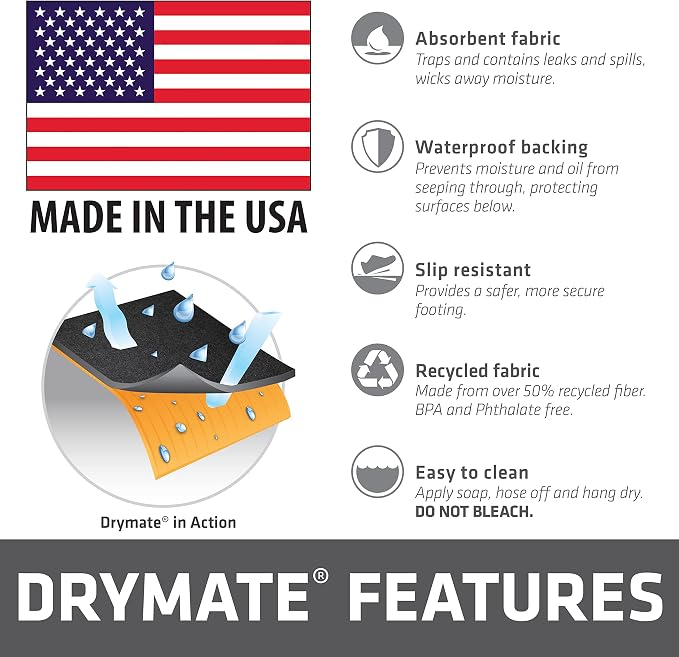 Drymate XL Oil Spill Mat, Premium Absorbent Oil Pad, Waterproof Backing - Image 7