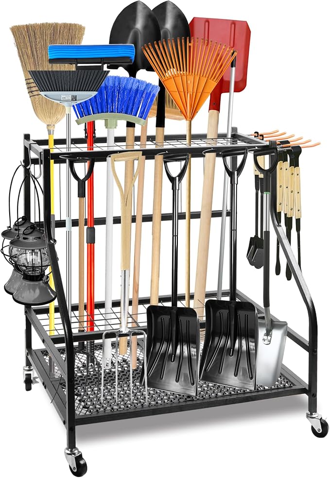 Garden Tool Organizer for Garage, Tool Organizers and Storage，Garden Tool Rack by Unknown