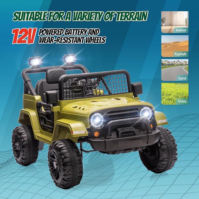 JOYMOR 12V Kids Ride on Truck - Image 6