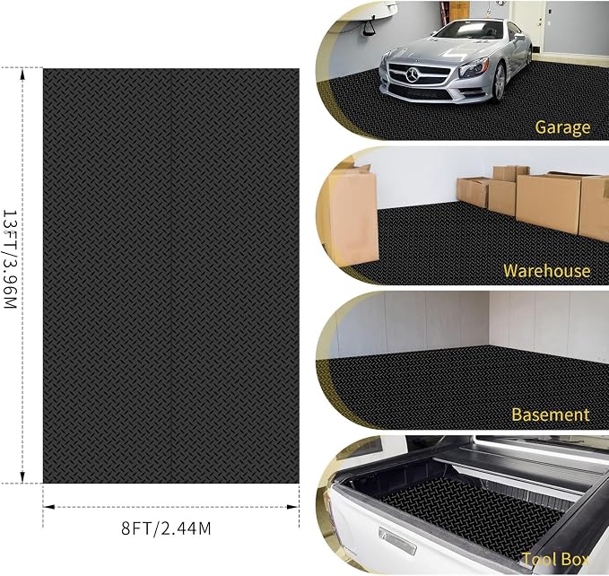 Premium Garage Floor Mat, Commercial Grade Heavy Duty Parking Mat - Image 7