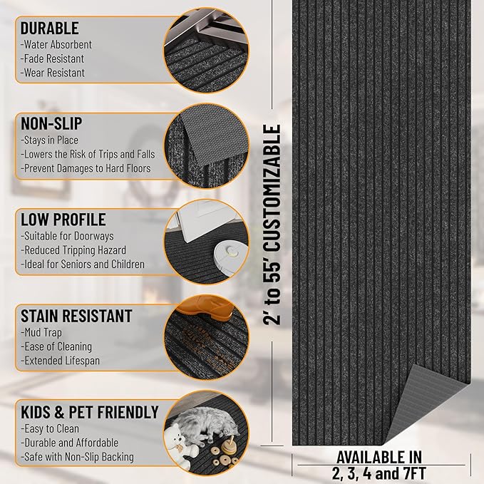 Ottomanson Mud Mat 2' x 2' Entryway Rug - Image 3