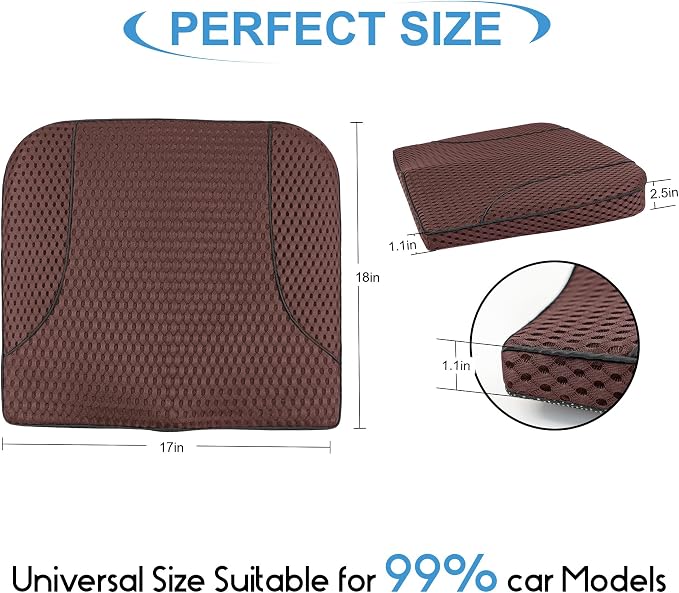 Car Seat Cushion, Comfortable Memory Foam Seat Pillow - Image 8