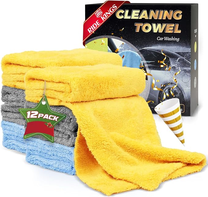 Car Wash Drying Towels, Coral Fleece, by RIDEKINGS