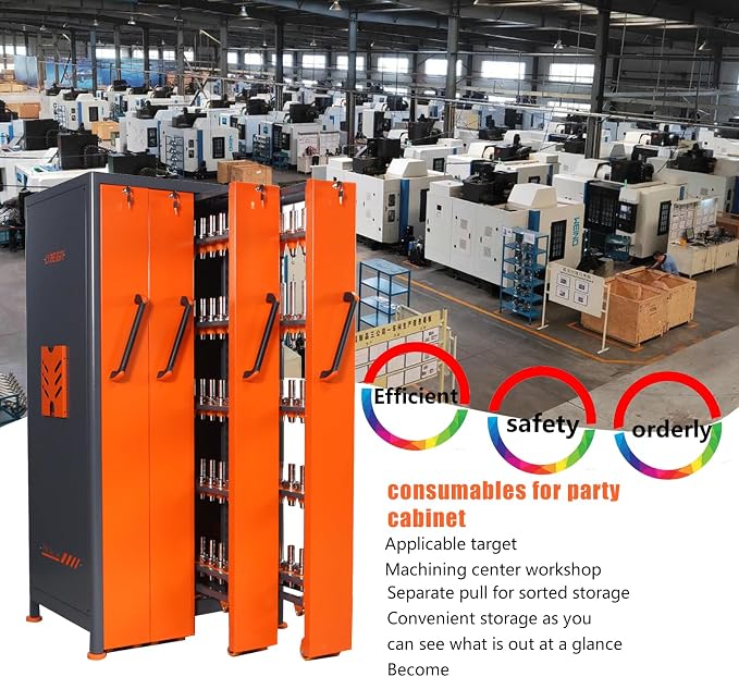 CNC Tool Holder Vertical Drawer Cabinet, Large Capacity CNC Tool Storage Cabinet - Image 7