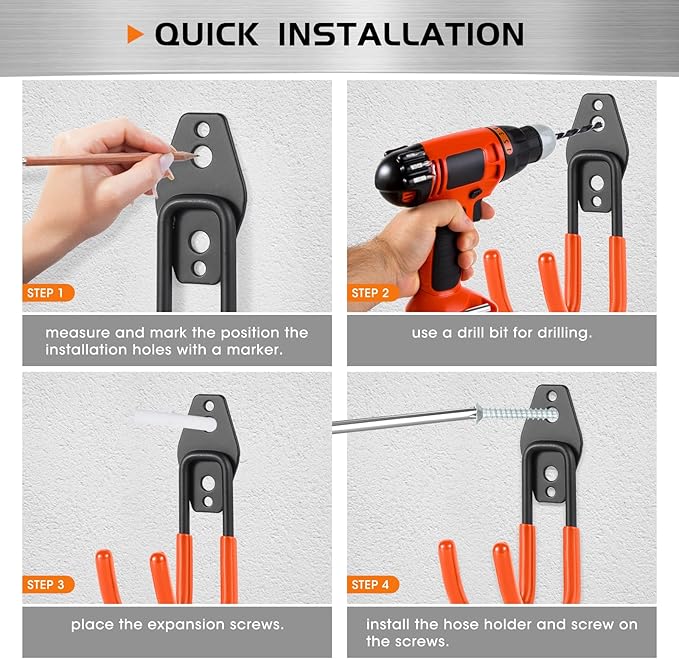 Heavy Duty Hose Hook, Garage Storage Utility Hooks, Garden Hose Hooks - Image 5