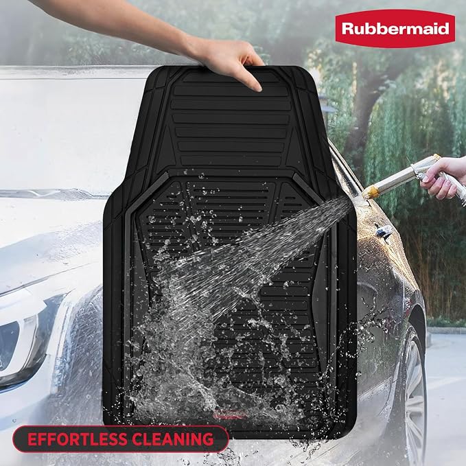 Rubbermaid Car Mat Full Set All-Weather Heavy-Duty 4 Pieces– Trim-to-Fit - Image 3