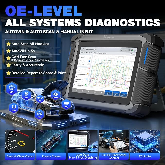 VDIAGTOOL Bidirectional Scan Tool VD70, OBD2 Scanner Diagnostic Tool - Image 6