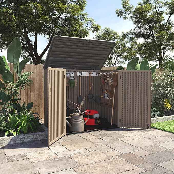 HOMSPARK Storage Shed Weather Resistance, Outdoor Storage Cabinet - Image 7