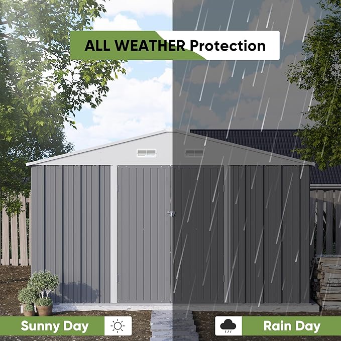 Patiowell 10 x 10 FT Outdoor Storage Shed - Image 6