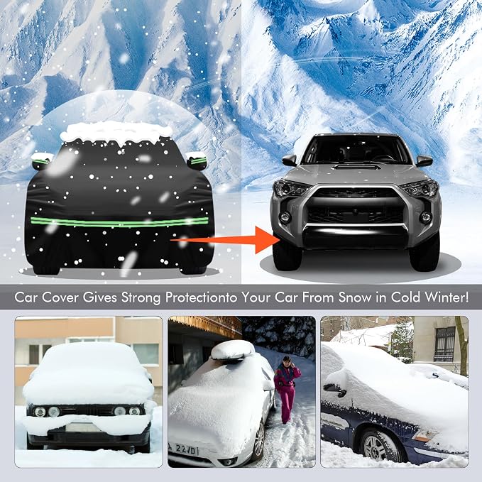 for 2002-2023 Toyota 4runner Car Cover 210D Outdoor Waterproof UV Protection - Image 6