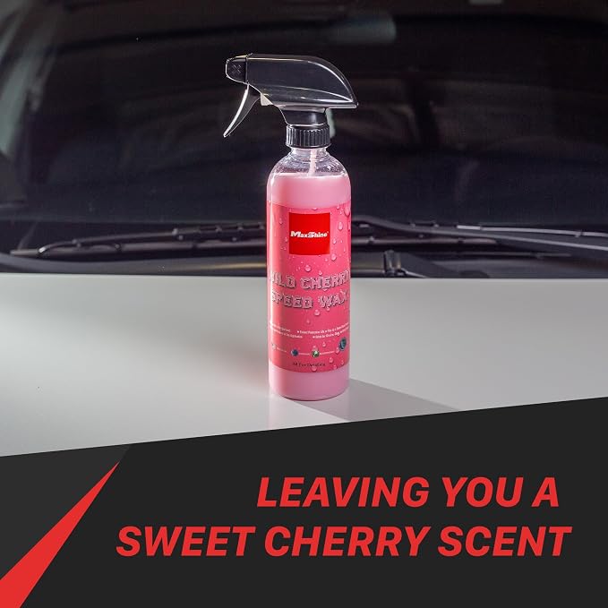 Maxshine Speed Wax, 16oz Spray, Wild Cherry, Carnauba Formula | Quick Polish - Image 6