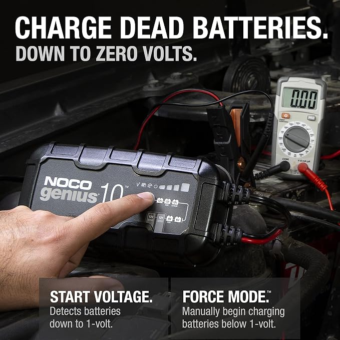 NOCO GENIUS10: 10A 6V/12V Smart Battery Charger – Automatic Maintainer - Image 3