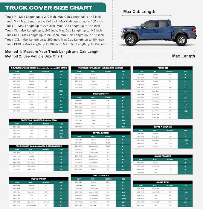 16 Layers Truck Cover Waterproof All Weater, Heavy Duty Outdoor Pickup Truck - Image 5