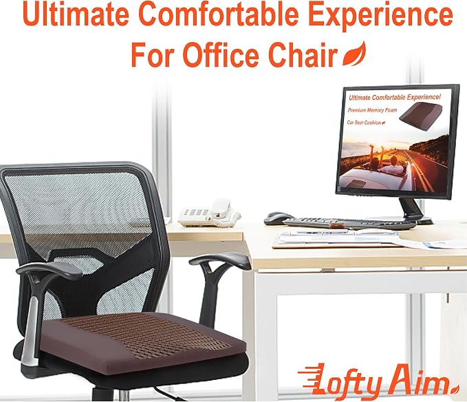 Car Seat Cushion, Comfort Memory Foam Car Cushions - Image 4