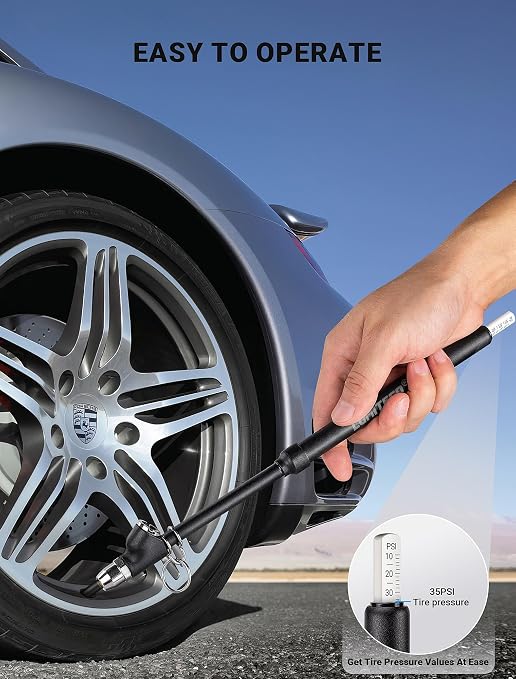 2-Pack Dual Head Tire Pressure Gauge, Heavy Duty Truck Tire Air Gauge Range - Image 7