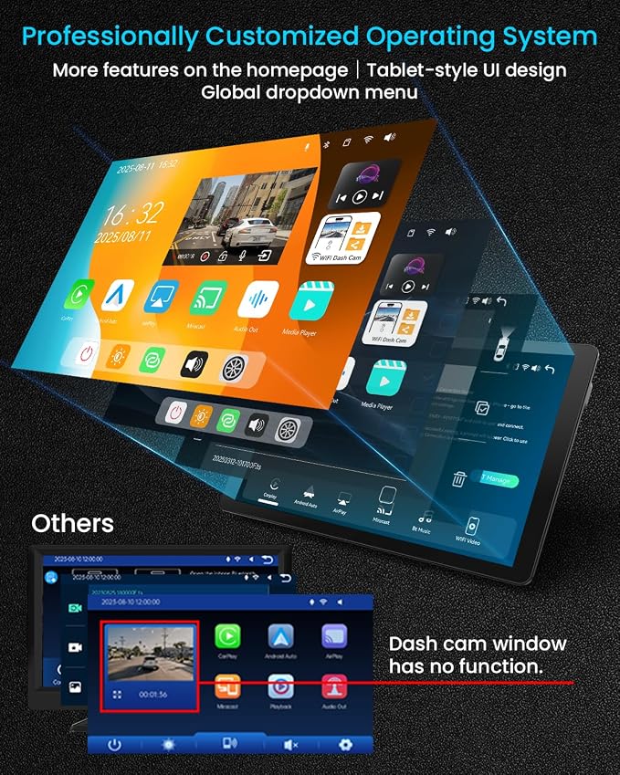 11" Extra Large Wireless Apple CarPlay Screen - Image 9