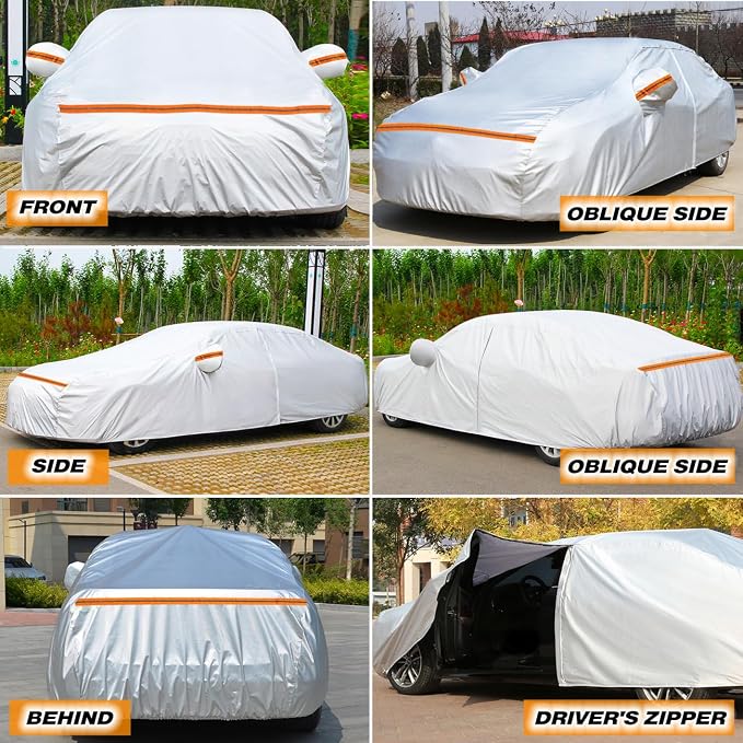 TUCAREST 6 Layers Full Car Cover - Image 8