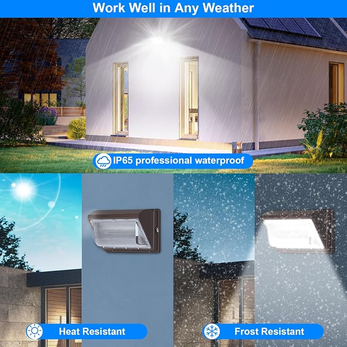 120Watt LED Wall Pack Light, Dusk to Dawn Wall Packs, Super-Bright 15840 Lumen - Image 3