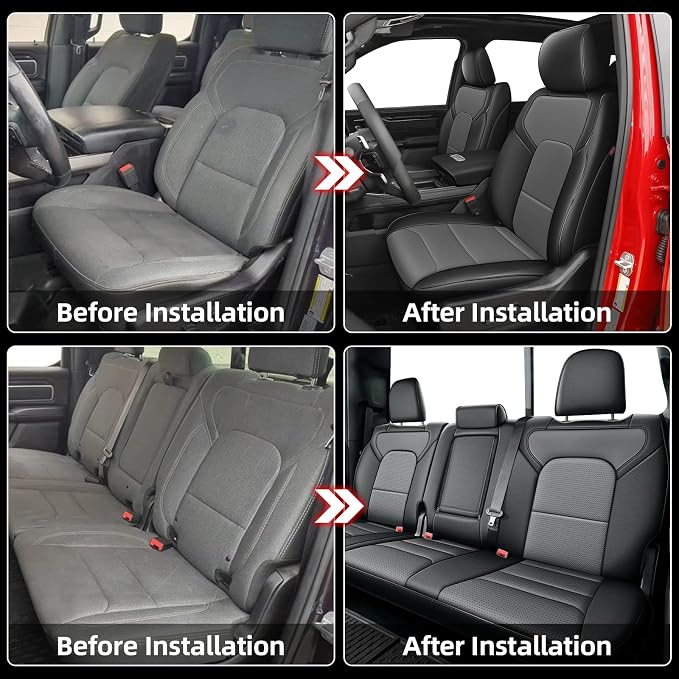 AOMSAZTO Seat Covers for Ram 2500: 2019 2020 2021 2022 2023 2024 2025 Custom - Image 6