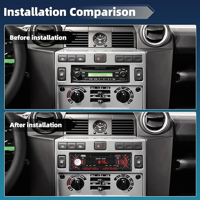 Car Radio Single Din Bluetooth Digital Car Stereo Receiver Hands-Free Calls - Image 2
