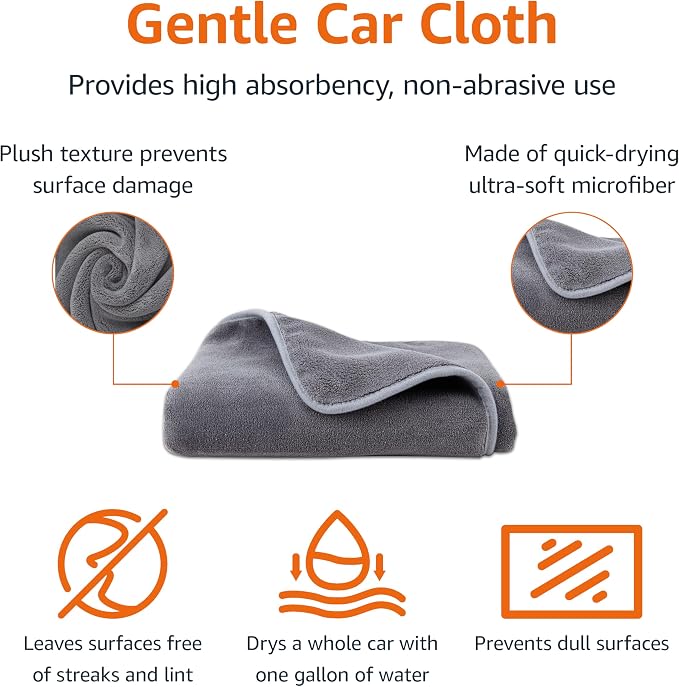 Amazon Basics Microfiber Car Drying Towel - Image 2
