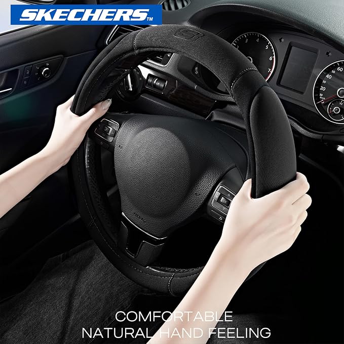 Skechers Steering Wheel Cover, Memory Foam Car Steering Wheel Cover, - Image 2