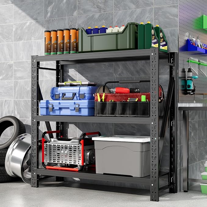 Garage Shelving Unit 1 Set Rustproof 50“W Heavy Duty Storage Shelves Easy by Unknown