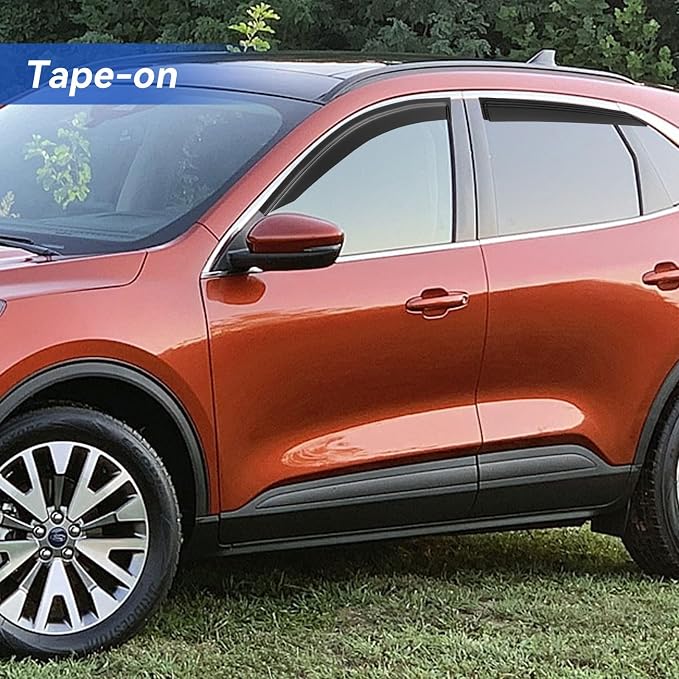Window Visors Rain Guards for 2020-2025 Ford Escape, Out-Channel Window Vent - Image 3