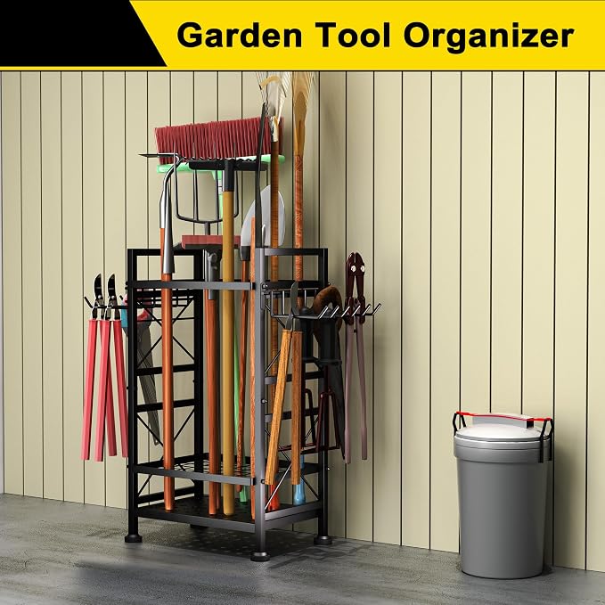 GIOTORENT 3 Tier Metal Garden Tool Organizer - Image 5