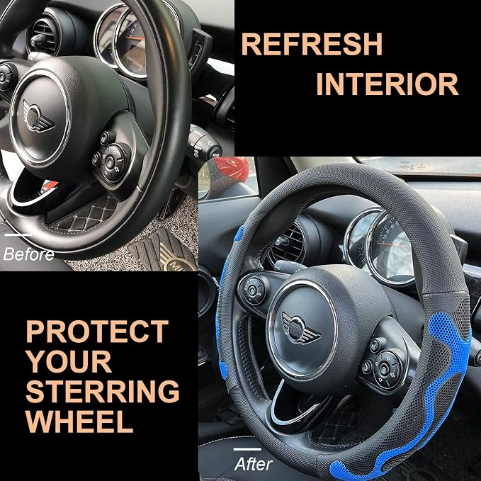 PINCTROT Large Size Comfy Grip Steering Wheel Cover, Anti-Slip Design, - Image 4