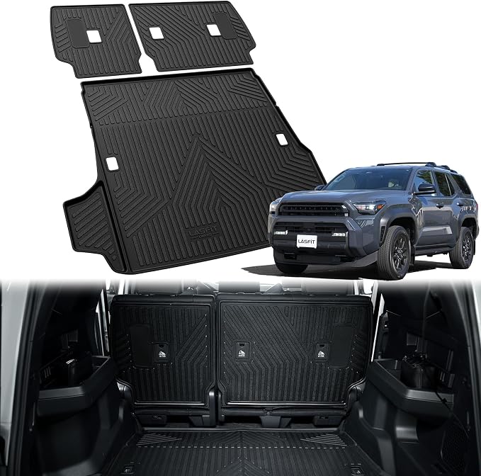 LASFIT Trunk Mat&Backrest Mat for Toyota 4Runner 2025, All Weather TPE Custom - Image 9
