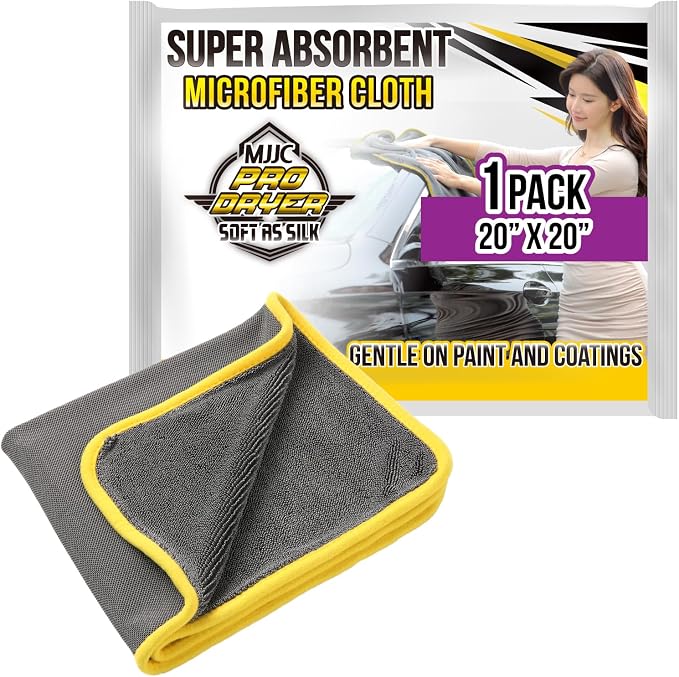 MJJC Pro Dryer Plush Silk Microfiber Drying Towel) Cars by MJJC