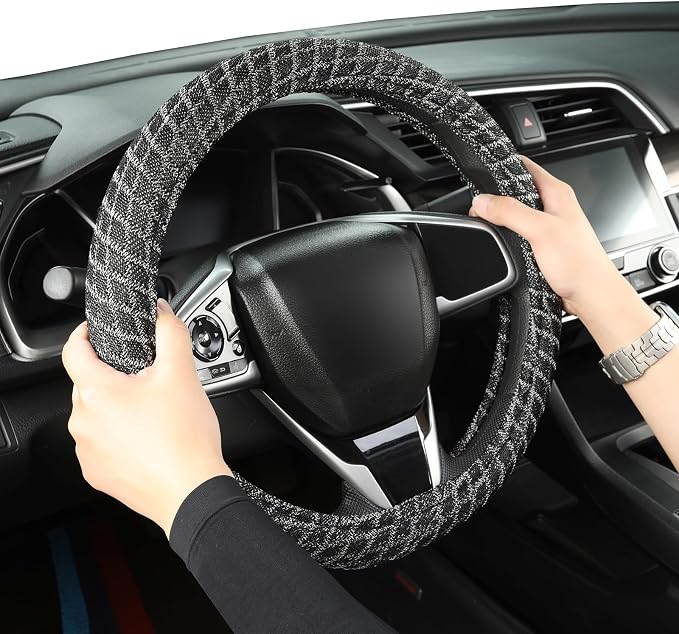 Auto Newer Breathable Steering Wheel Cover Suitable - Image 5