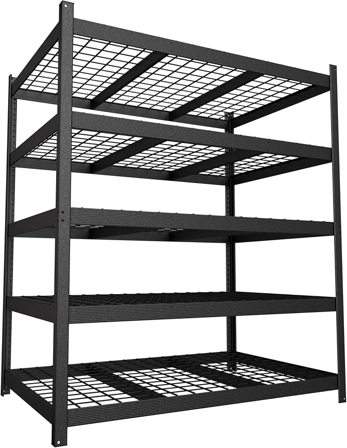 MUPATER 48.03”W × 24.41”D × 83.78”H Metal Storage Shelves, 5-Tier Adjustable by MUPATERHome