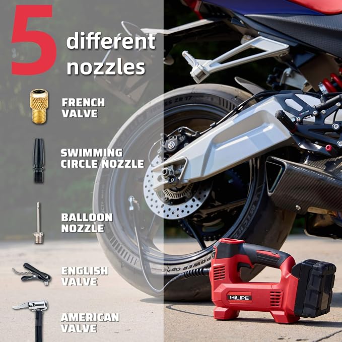 Cordless Tire Inflator Portable Air Compressor - Image 4