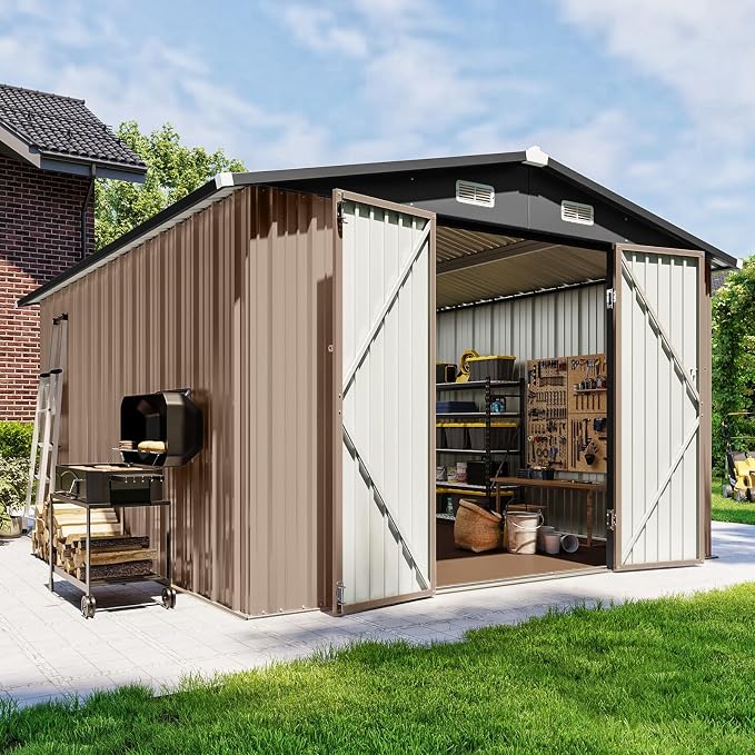 10x12 FT Outdoor Storage Shed by Breezestival