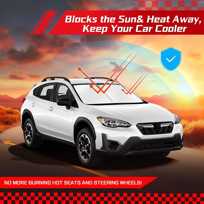 ARISMOTOR Windshield Sun Shade for S-ubaru Crosstrek 2018-2023, Custom Fit - Image 7