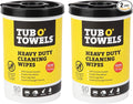 Tub O' Towels Heavy-Duty Multi-Surface Cleaning Wipes, Removes Grease, Tough by TubOTowels