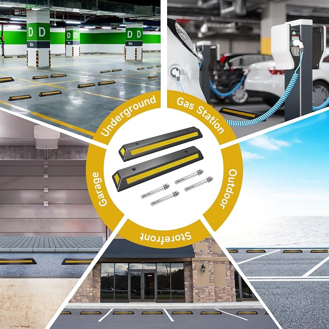 2Pack Parking Stopper for Garage Parking Aid for Cars - Image 7