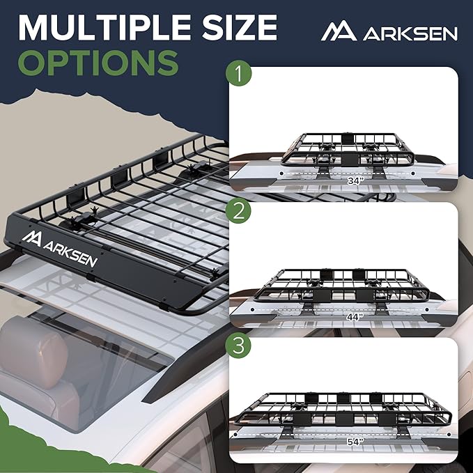 ARKSEN 54 x 39 x 5 Inch Upgrade Universal Roof Rack - Image 5