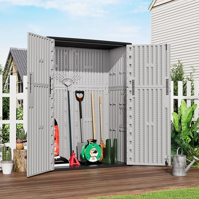 Vertical Storage Sheds with Floor, Sheds & Outdoor Storage Cabinet Waterproof - Image 2