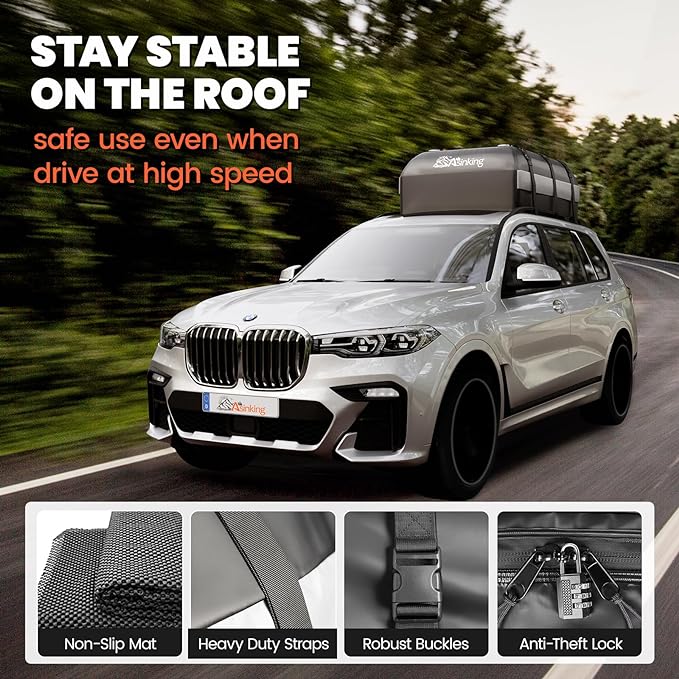 Asinking Car Rooftop Cargo Carrier Bag - Image 4